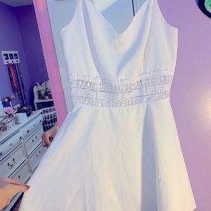 White lace dress